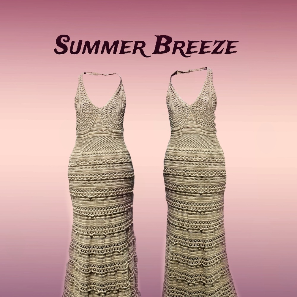 Long Halter boho dress